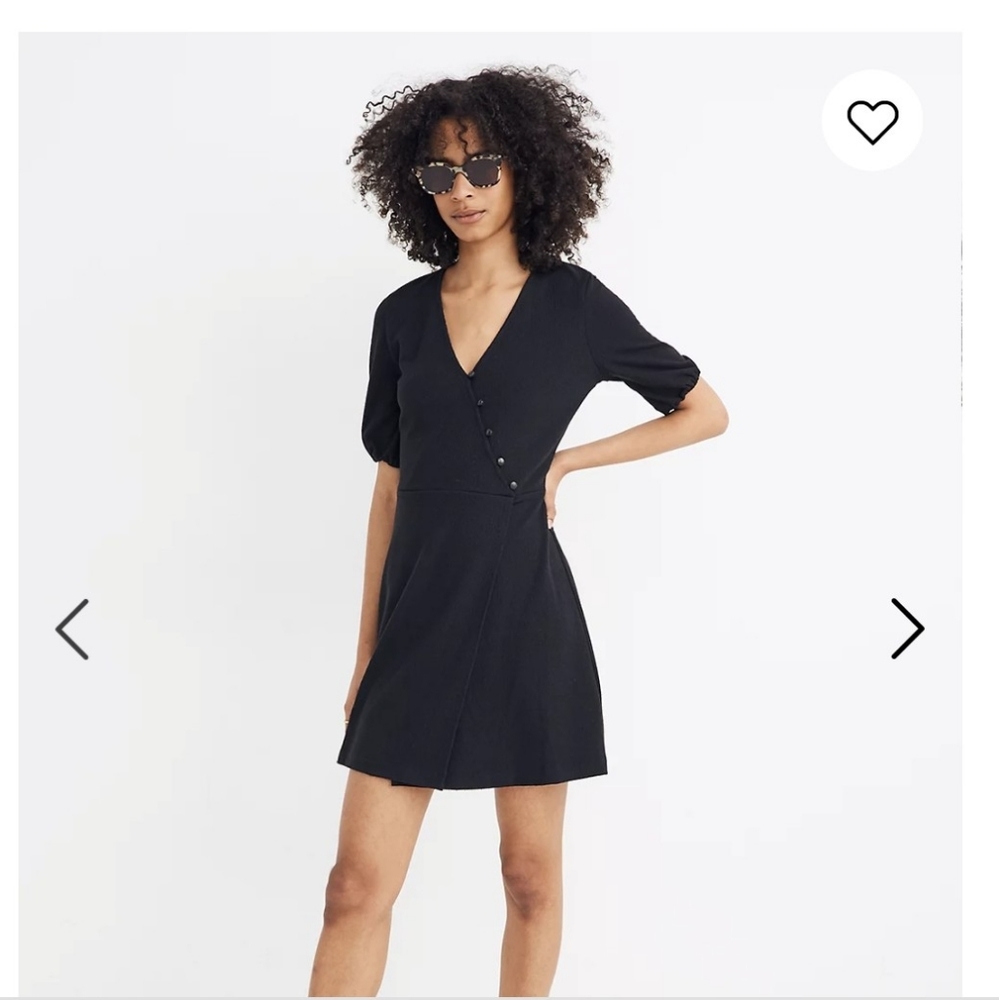 NWT Madewell Cross-Front Button Dress